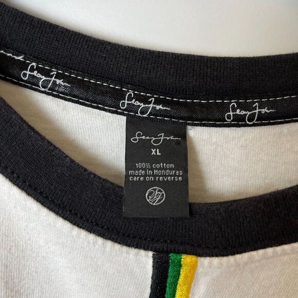 Vintage Y2K Sean John T Shirt White XL Embroidered Graphic Tee 100% Cotton Solid - Picture 12 of 14
